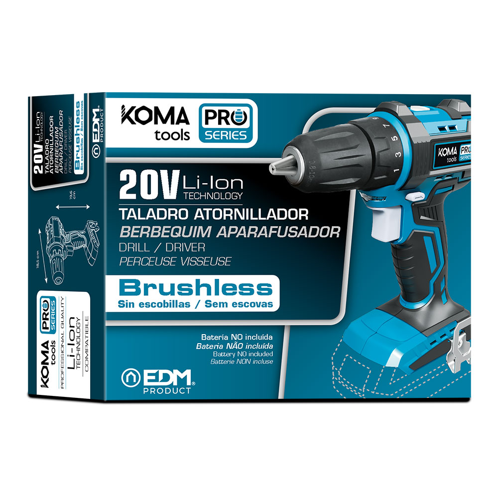 Amoladora 20v (sin Bateria Y Cargador) Koma Tools Battery Series Edm con  Ofertas en Carrefour